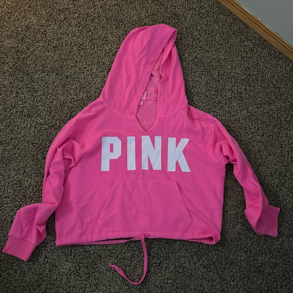 Cropped Pink hoodie
